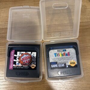 Sega Game Gear Games Lot of 2 NBA Jam & Tesserrae Untested